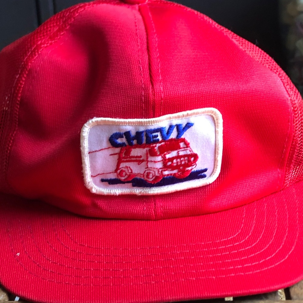 Vintage Chevrolet CHEVY VAN trucker hat. Good condition. Some regular wear